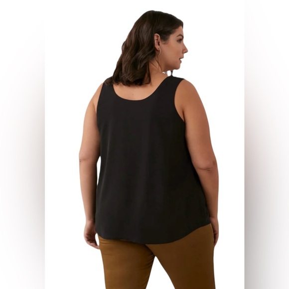 Penningtons, Plus Size Reversible Sleeveless Blouse, 2X, Black - Picture 4 of 9